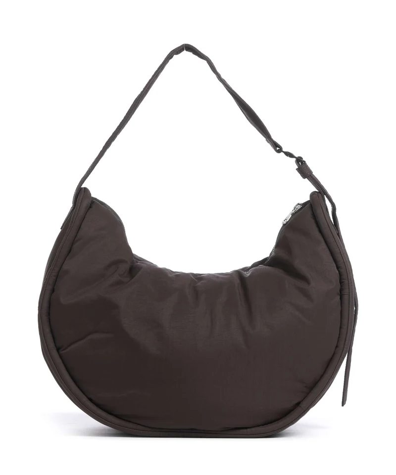 Sandqvist Curve L Beuteltasche dark brown