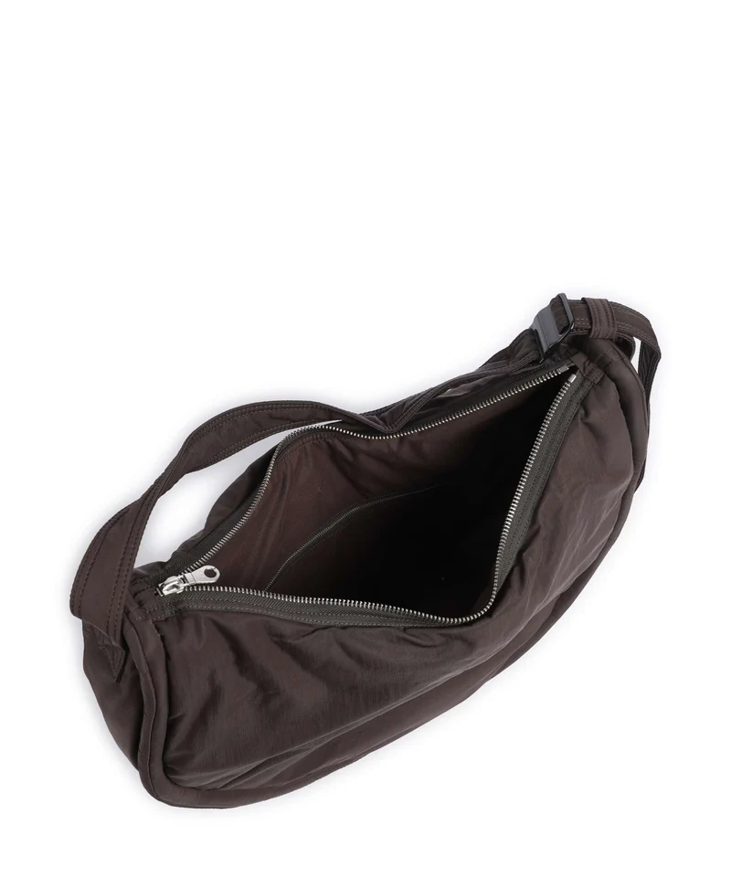 Sandqvist Curve L Beuteltasche dark brown