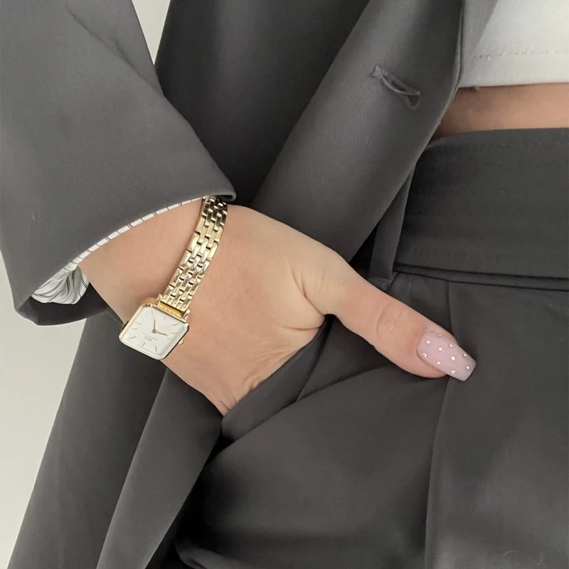 Daniel Wellington Quadro Link damen Uhr Gold DW00100622