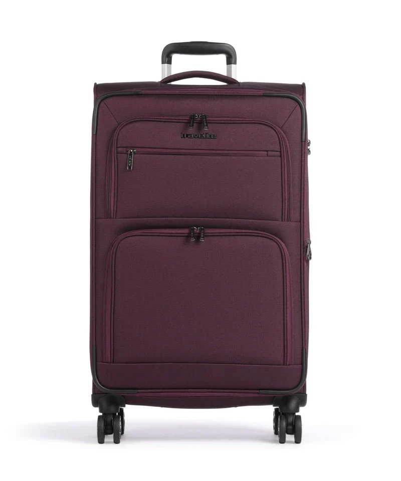 Travelite Cubis 4-Rollen Trolley berry