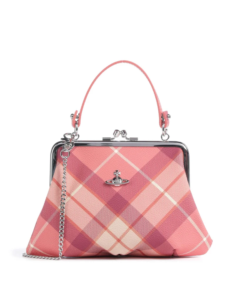 Vivienne Westwood Granny Frame Buccia D'Arancia Handtasche fraser pink