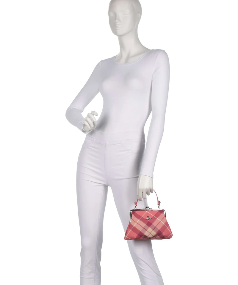 Vivienne Westwood Granny Frame Buccia D'Arancia Handtasche fraser pink