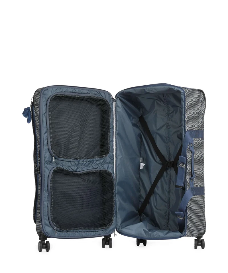 Kipling Basic Spontaneous L 4-Rollen Trolley blue on wire