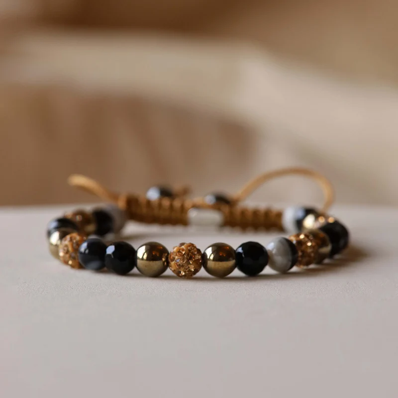 Karma Goldfarbene Spiral Tuscan Sun Armband 83784 (Länge: 17.50 - 19.00 cm)