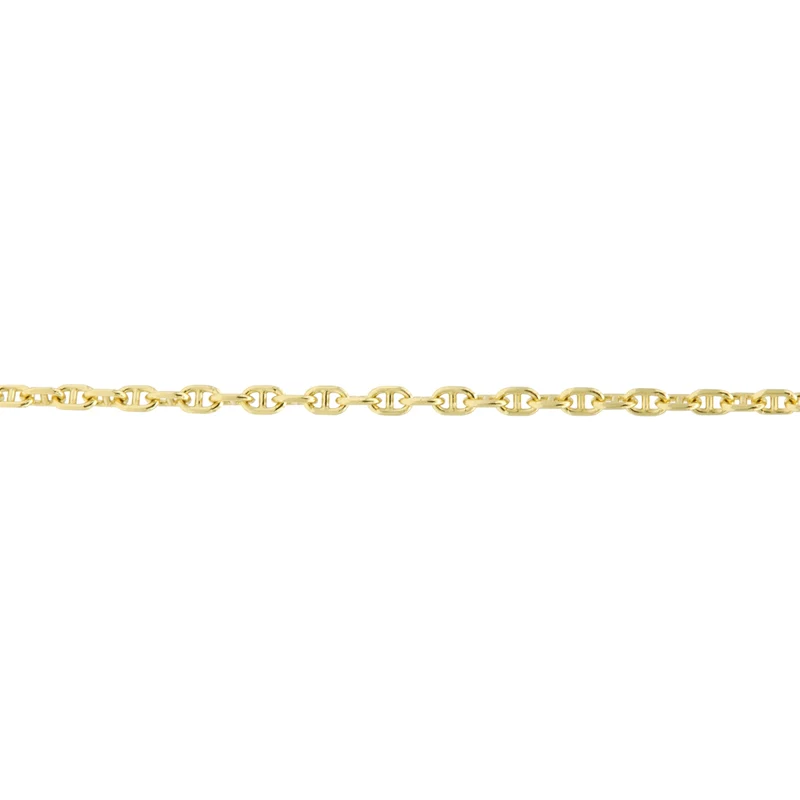 Karma 925 Sterling Silber Goldfarbene Chain Armband 94128GP (Länge: 16.50 - 19.00 cm)