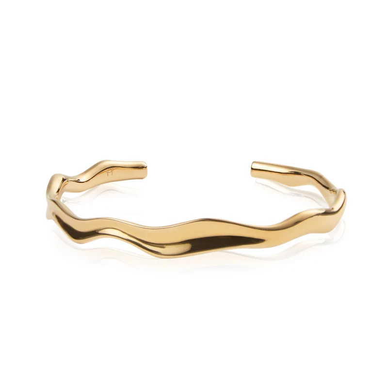 Mockberg Wavy Bolded Cuff Bracelet MB0173
