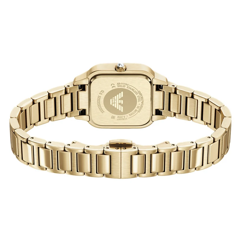 Emporio Armani Square White Dial Watch AR11744