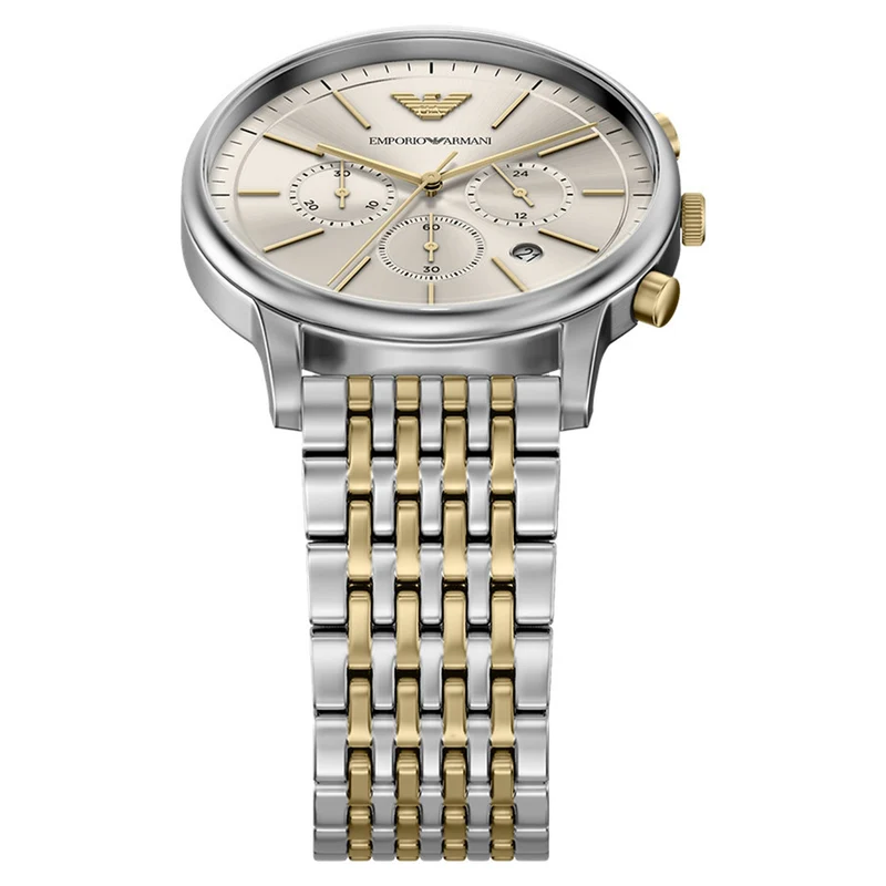 Emporio Armani Round Grey Dial Watch AR11773
