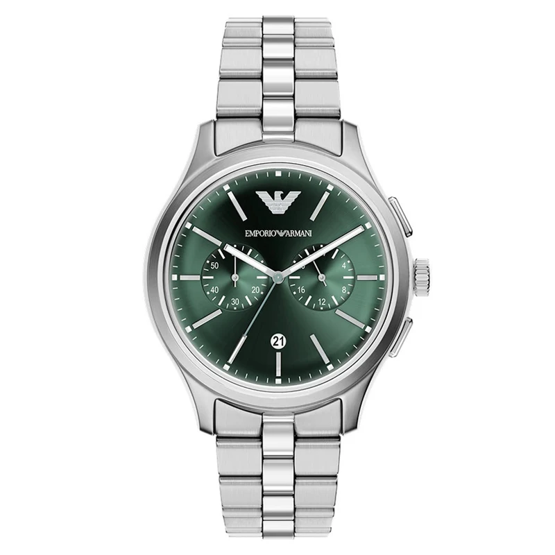 Emporio Armani Round Green Dial Watch AR11746
