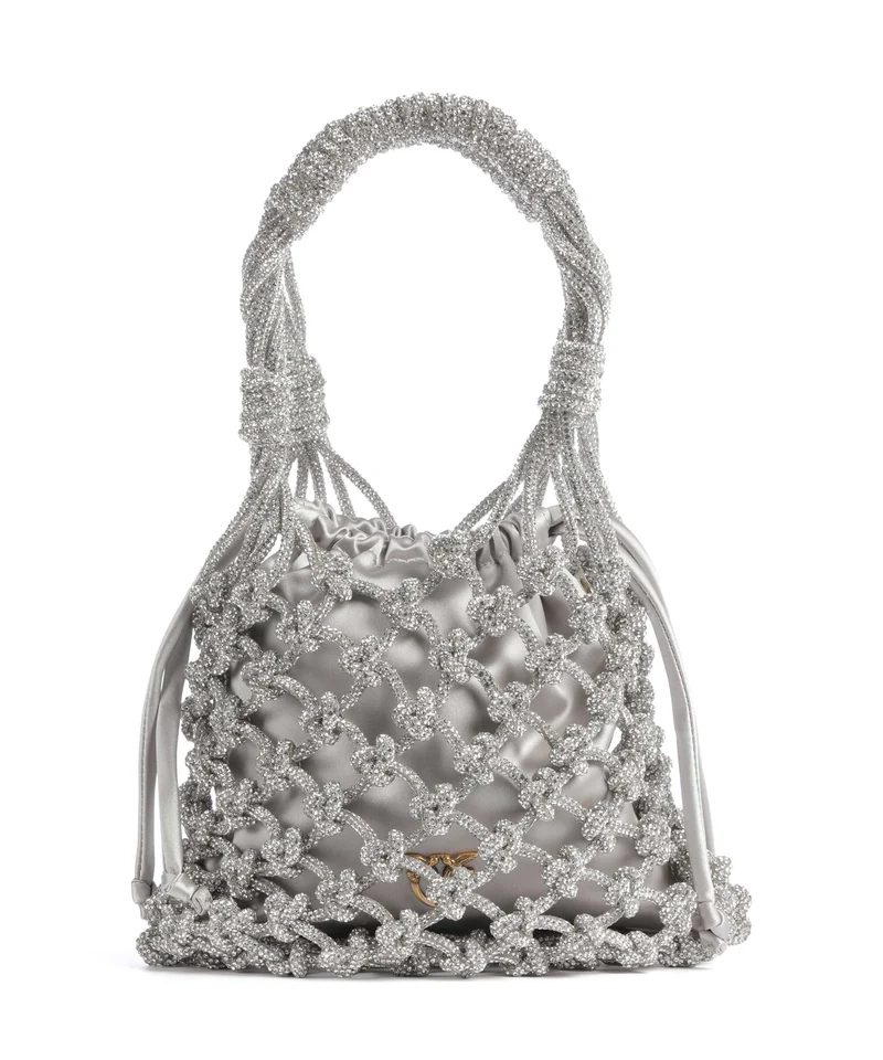 Pinko Mini Handtasche argento/antique gold