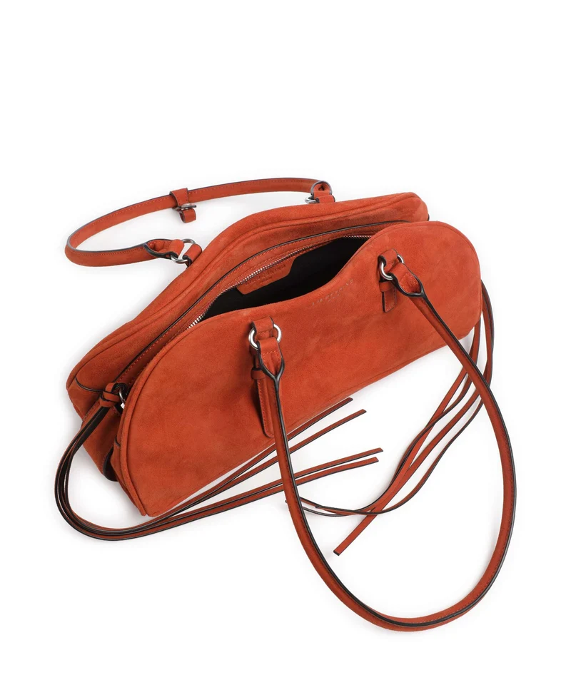Liebeskind Capri Suede M Schultertasche red rock