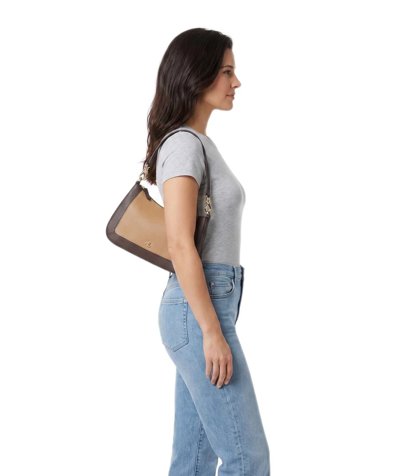 Lauren Ralph Lauren Danni 26 Schultertasche camel/chestnut brown
