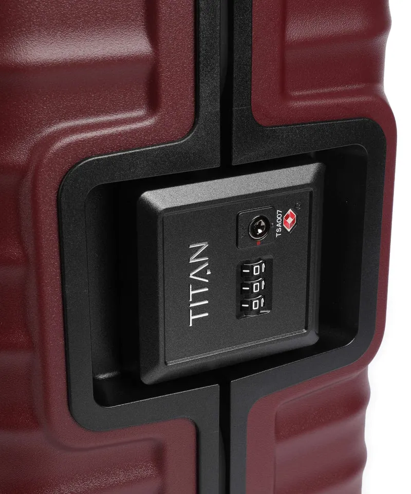 Titan Overseas 4-Rollen Trolley emberwood red