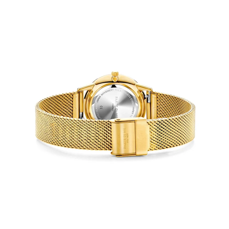 Parte Di Me Orologio rund Damenuhr goldfarben und schwarz PDM09052