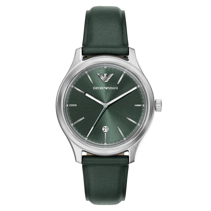 Emporio Armani Round Green Dial Watch AR11749