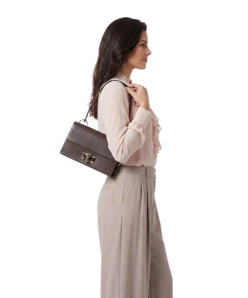 Furla Amelia M Schultertasche espresso