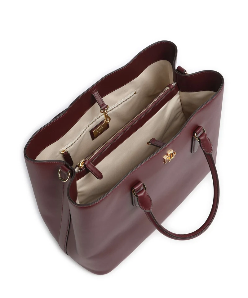 Lauren Ralph Lauren Marcy 36 Handtasche dark garnet