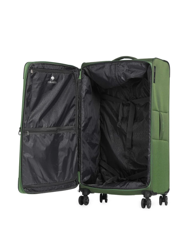 Travelite Cubis 4-Rollen Trolley green