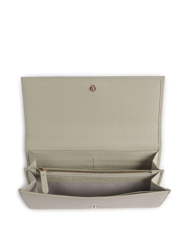 Coccinelle Metallic Soft Geldbörse eucalipto