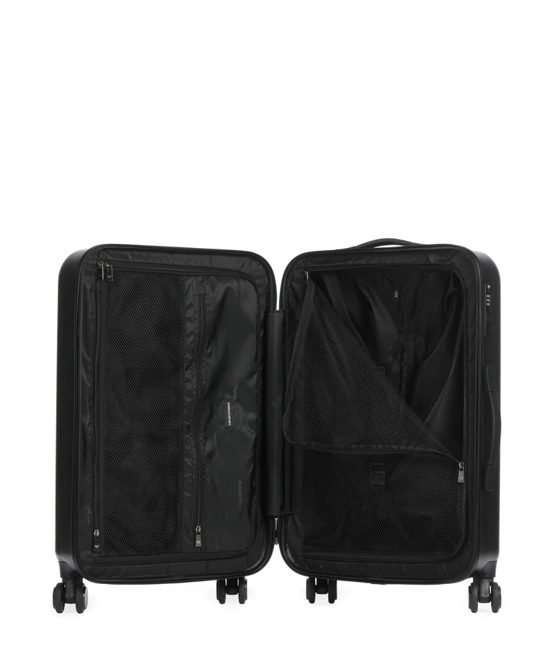 Emporio Armani Big Eagle 4-Rollen Trolley gunmetal