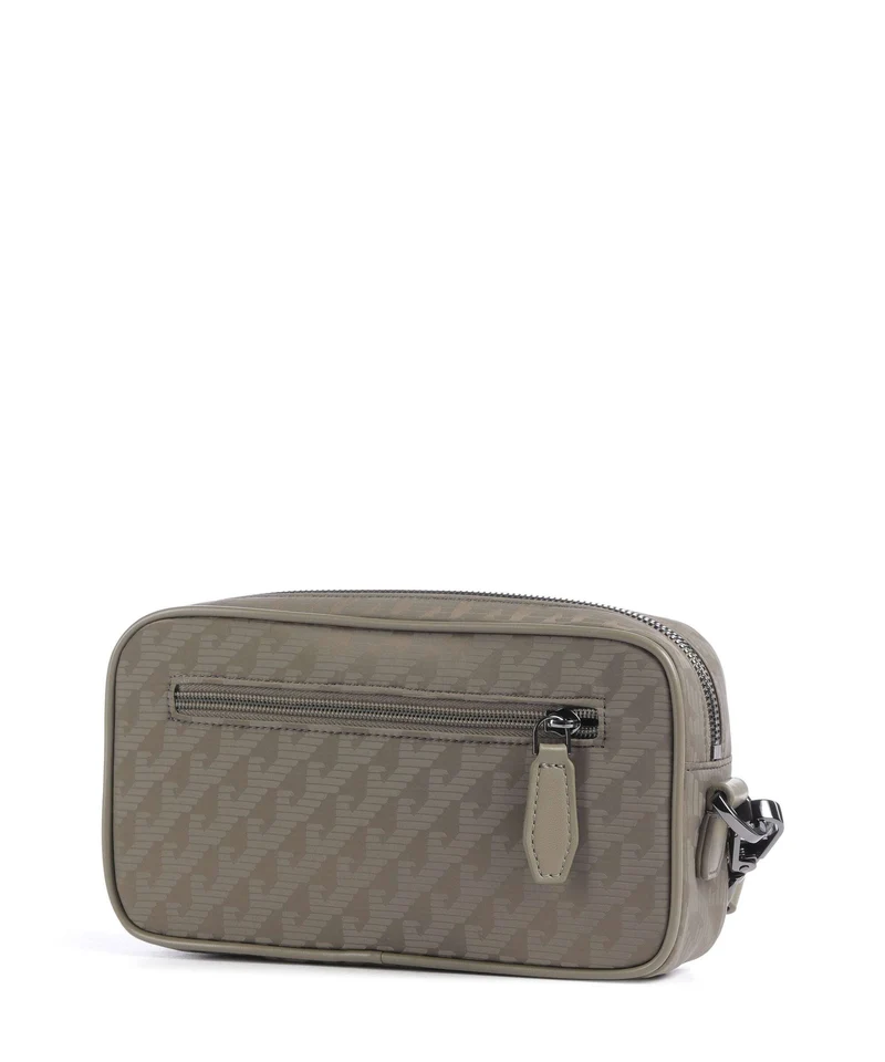 Emporio Armani Eagle All Over Kulturbeutel stone gray