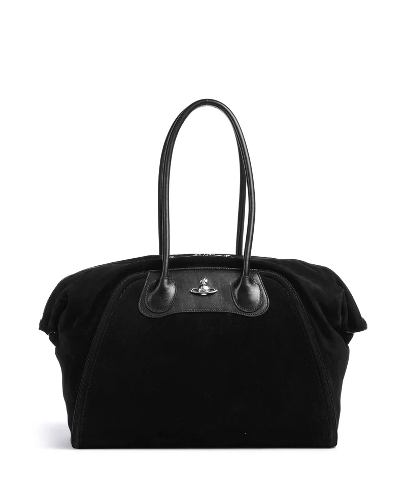 Vivienne Westwood Shirley Suede Shopper black