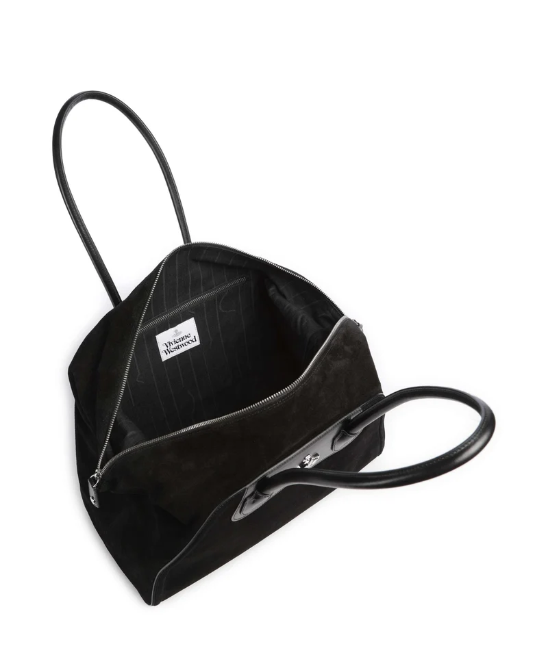 Vivienne Westwood Shirley Suede Shopper black