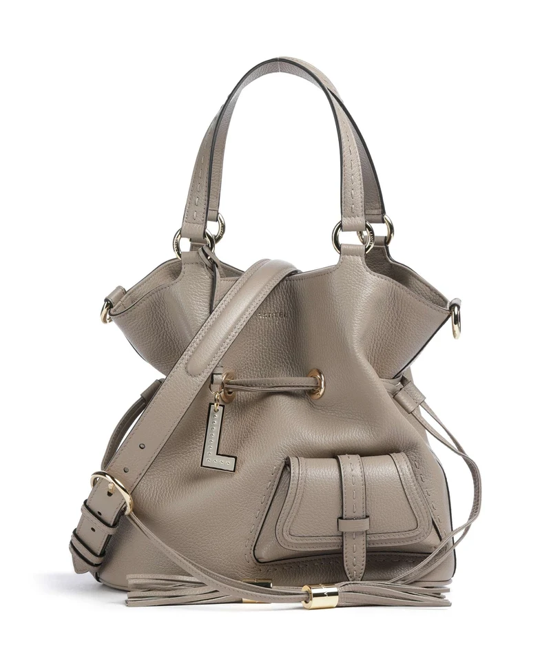 Lancel Premier Flirt M Bucket Handtasche pebble