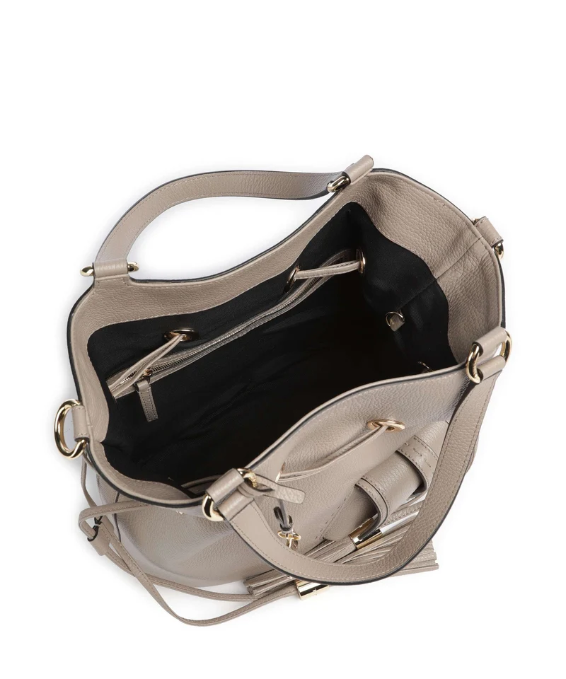 Lancel Premier Flirt M Bucket Handtasche pebble