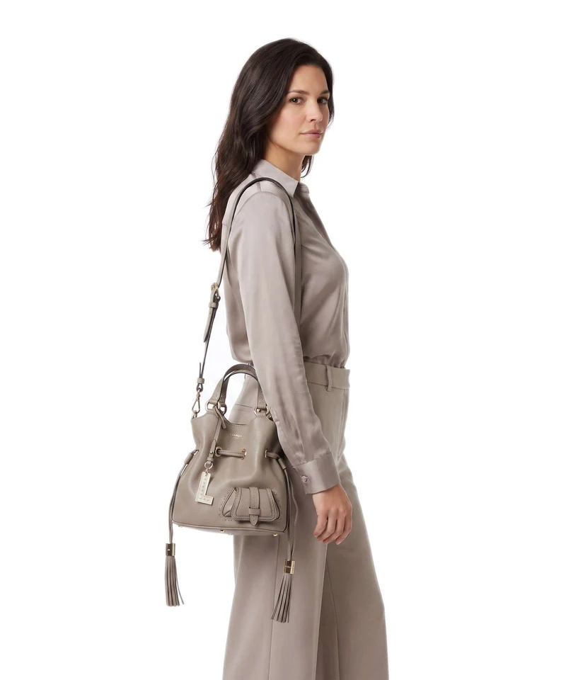 Lancel Premier Flirt S Bucket Handtasche pebble