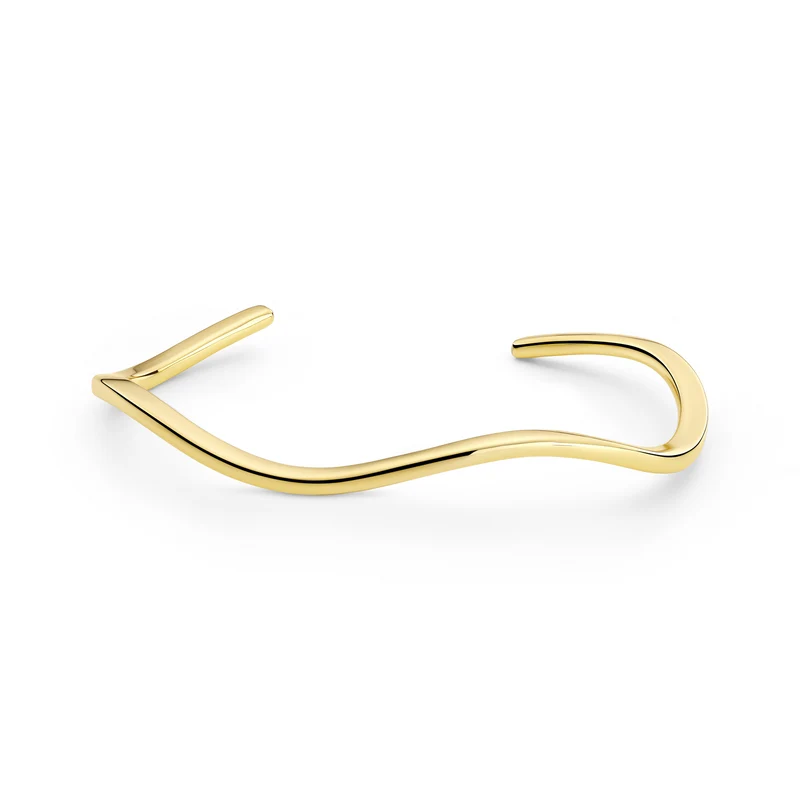 Sif Jakobs Ellera Waves Pianura Bangle Vergoldetes Armband SJ-BG3879-YG