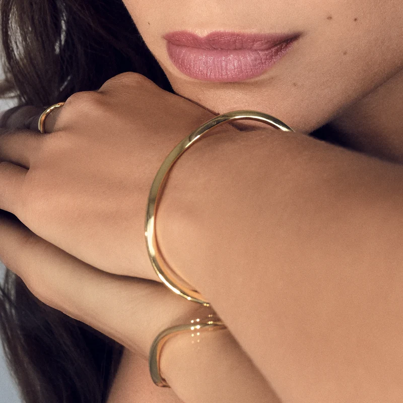 Sif Jakobs Ellera Waves Pianura Bangle Vergoldetes Armband SJ-BG3879-YG