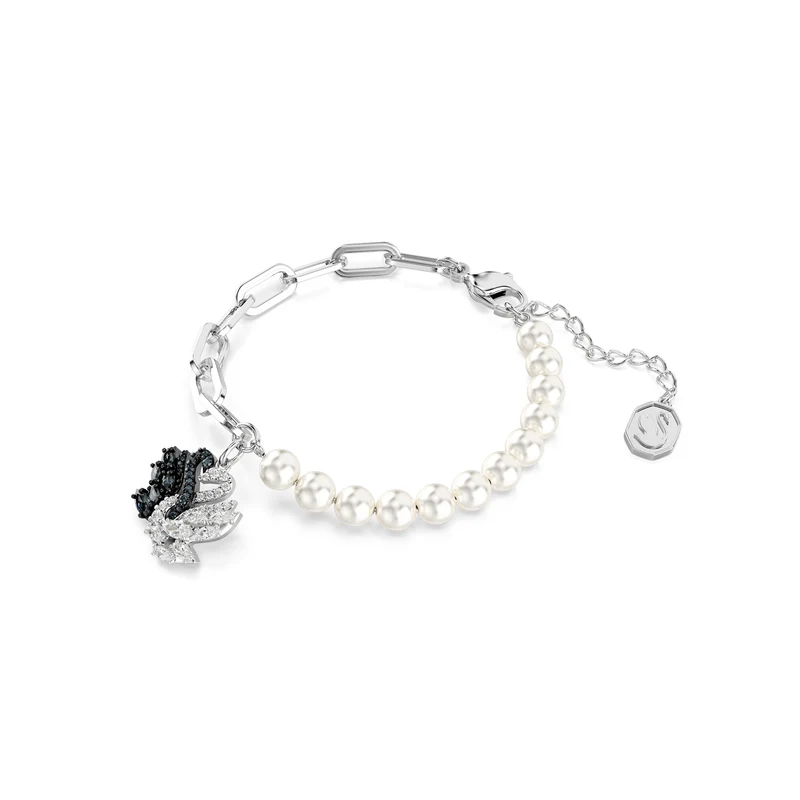 Swarovski Black & White Swan Silver Coloured Bracelet 5705720