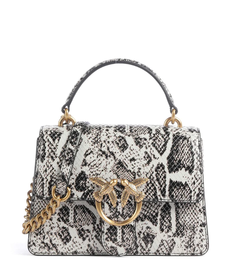 Pinko Love One Mini Umhängetasche roccia/nero/antique gold