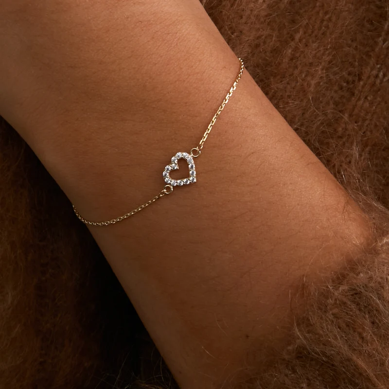Beloro Jewels Monte Napoleone Valentina 9 karat bracelet with zirconia BO320042