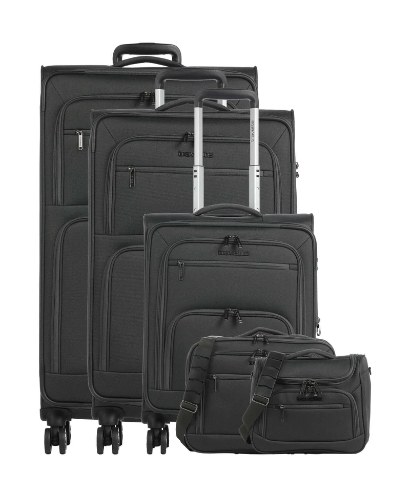 Travelite Cubis 4-Rollen Trolley Set anthracite
