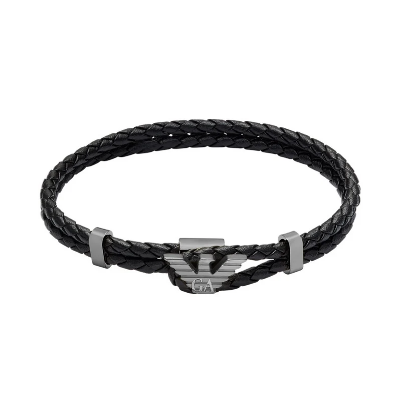 Emporio Armani Leather Men's Bracelet EGS3322060