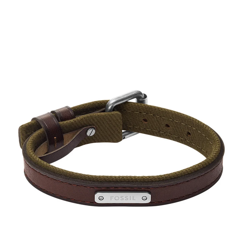 Fossil Everett Leather Men's Bracelet JA7315998