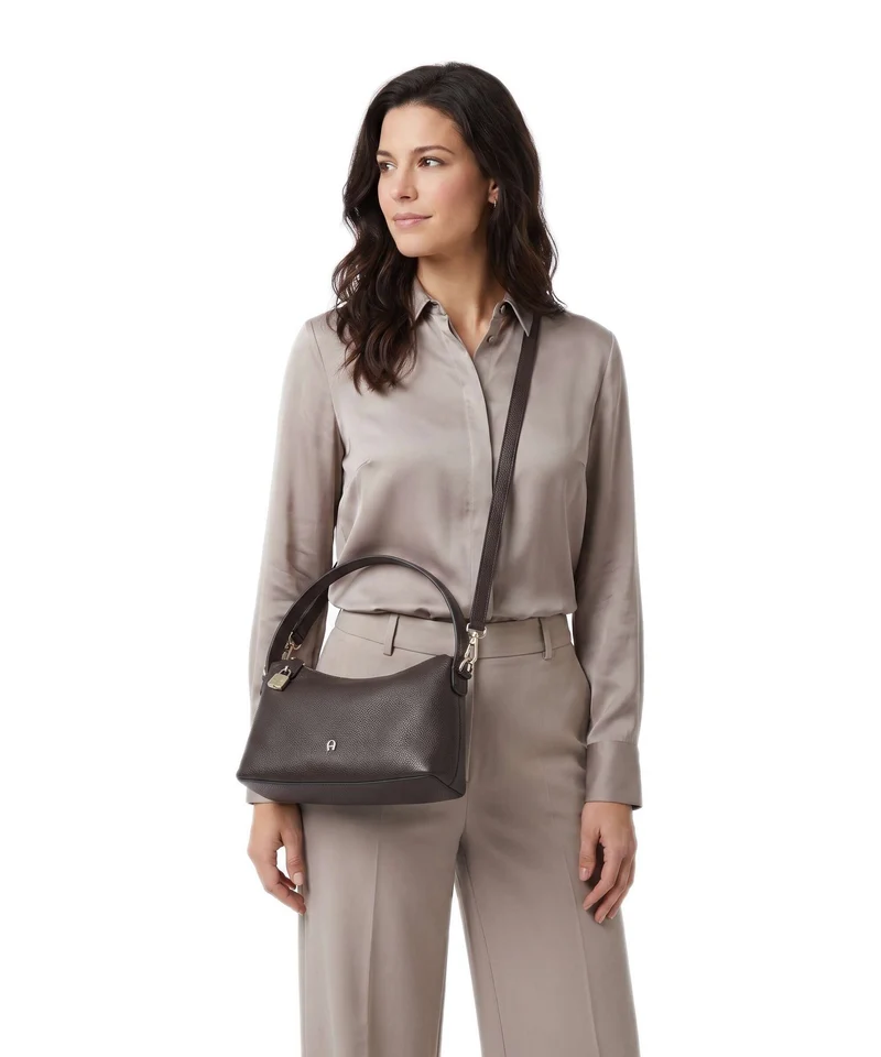 Aigner Delia S Schultertasche soil brown