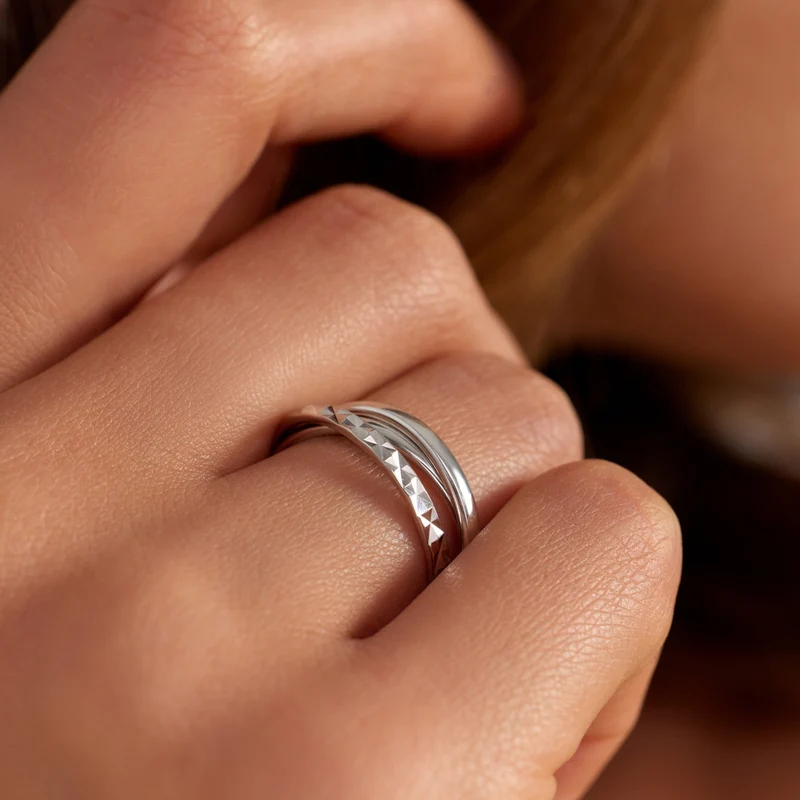 Parte di Me Ponte Vecchio lucilla 925 Sterling Silver Ring with Diamond Cut PDM33073-48