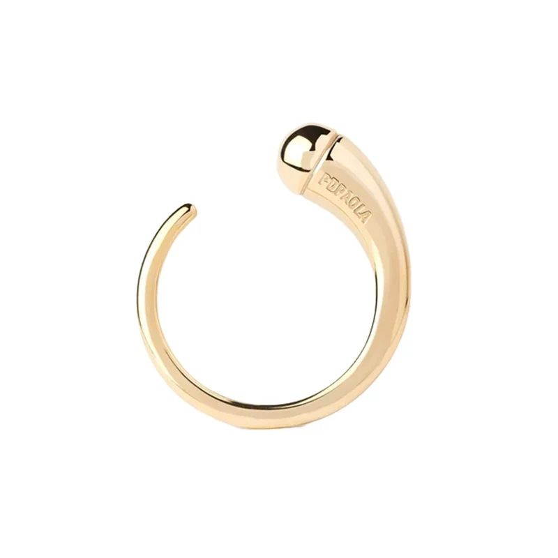 P D Paola New Essentials 925 Sterling Silver Ring with Gold Plating AN01-D01-10