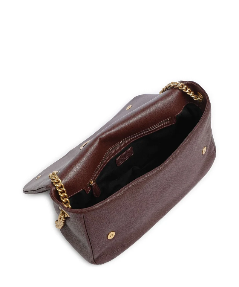 Pinko Click Soft Horizontal Chain Schultertasche castano intenso/antique gold
