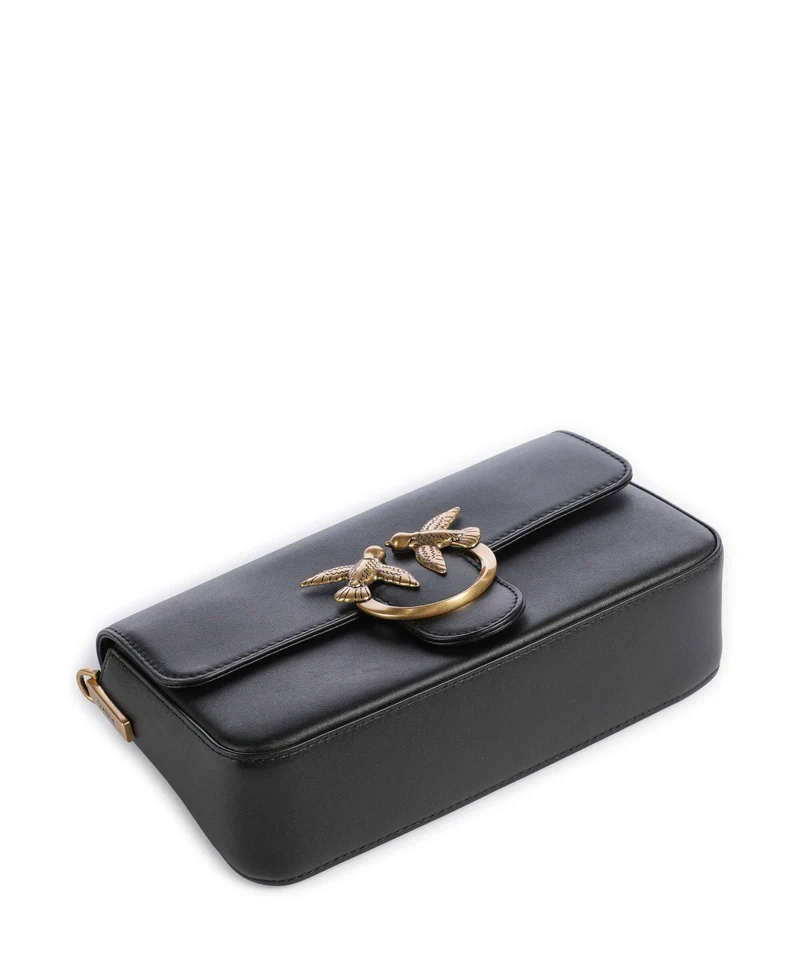 Pinko Love One Mini Slouchy Umhängetasche nero/antique gold