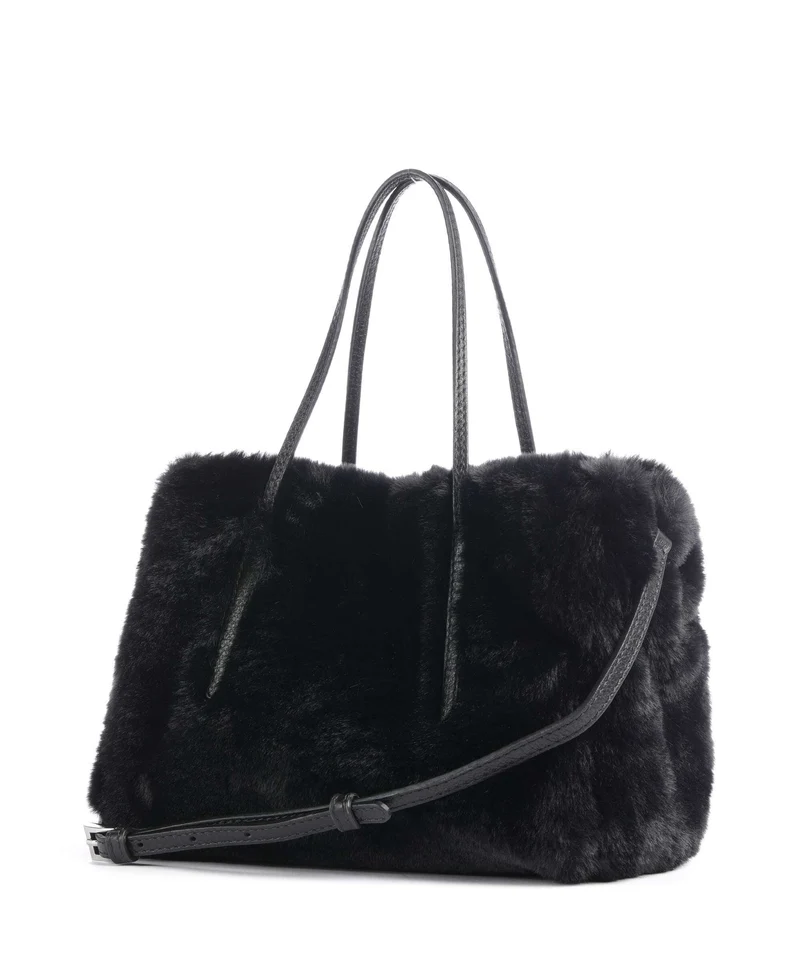 Abro Fur Noelle Handtasche black/nickel