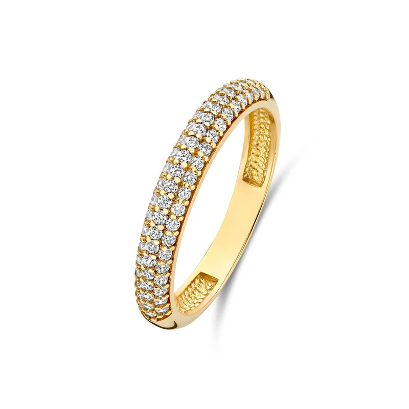 Beloro Jewels Monte Napoleone Stella 9 karat gold ring with zirconia BO330033-50