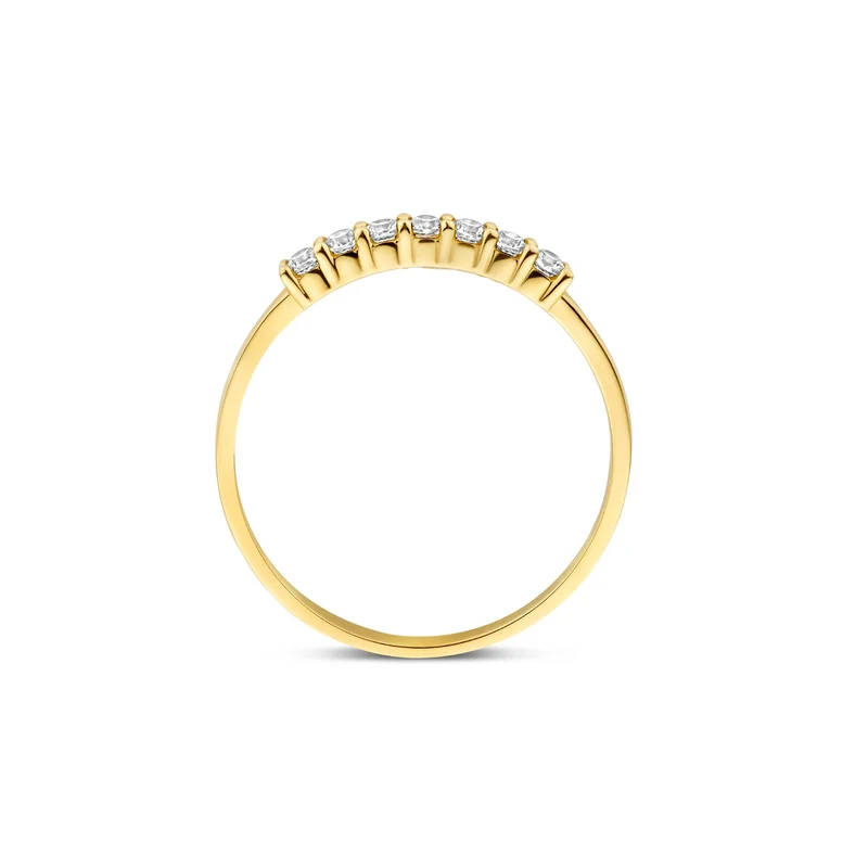 Beloro Jewels Monte Napoleone Stella 9 Karat Gold Ring mit Zirkonia-Steinen BO330054-56