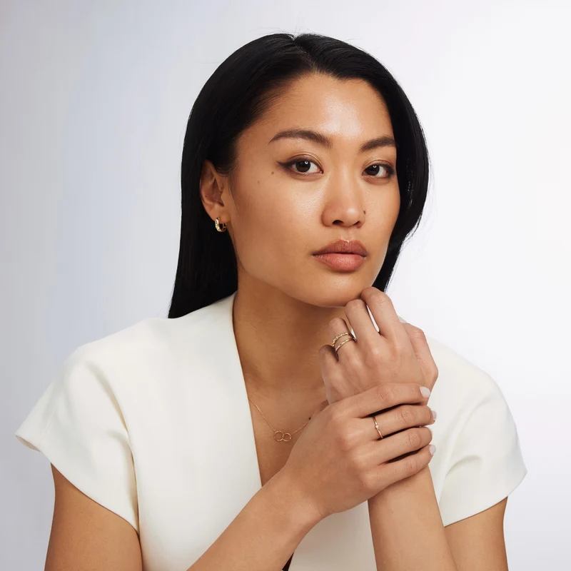 Isabel Bernard De La Paix Inaya 14 Karat | Gold Ring | Diamant 0.01 Karat | IBD330027-60