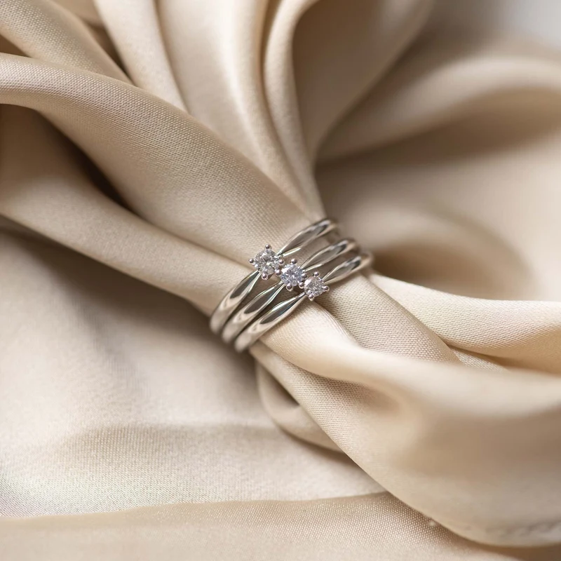 Isabel Bernard De la Paix Celesse 14 Karat | Weißgold Ring | Diamant 0.07 Karat | IBD330005-54