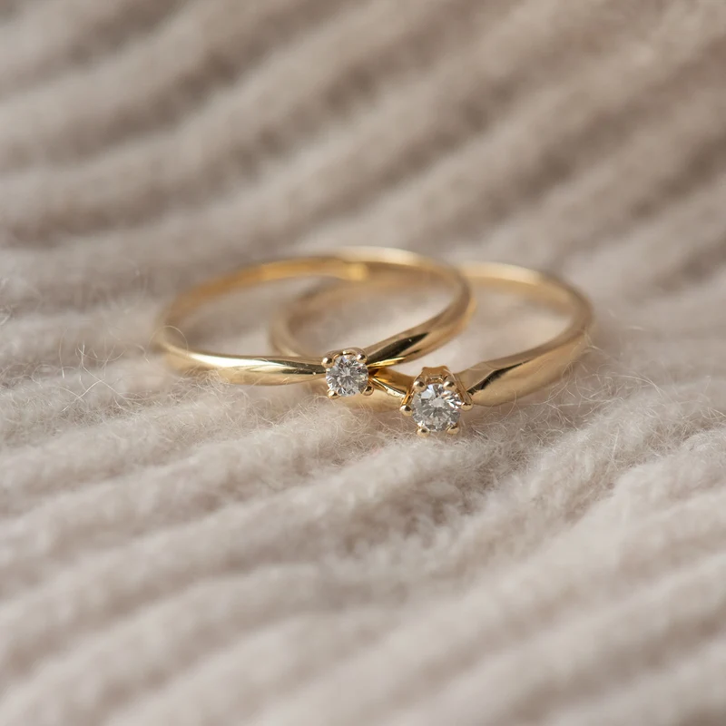 Isabel Bernard De la Paix Celesse 14 Karat | Gold Ring | Diamant 0.07 Karat | IBD330002-54