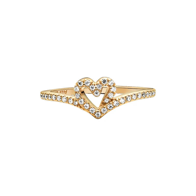 Pandora Timeless Goldfarbene Wishbone Heart 169302C01-54
